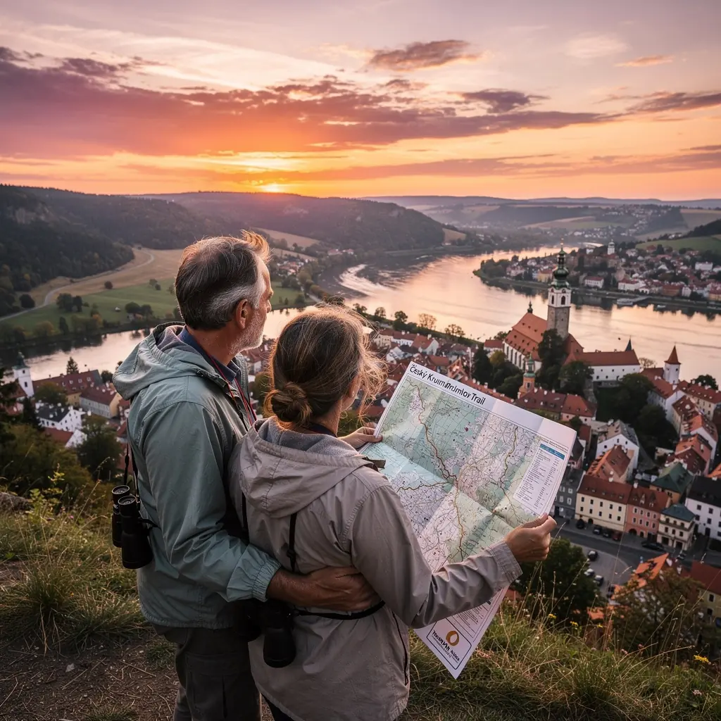 Turisti obdivujúci vodopád uprostred lesného prostredia v Slovenskej prírode.
